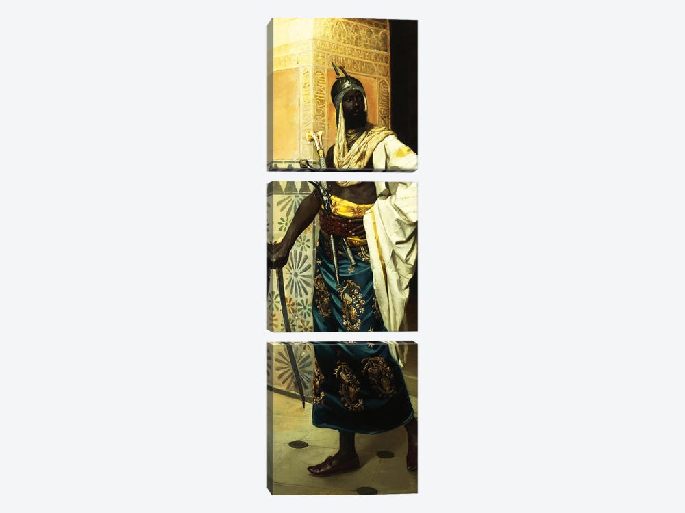 Nubian Guard by Rudolf Weisse 3-piece Canvas Art Print