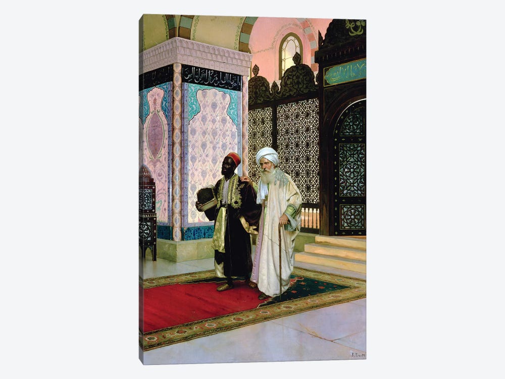 After Prayers At The Mosque by Rudolphe Ernst 1-piece Canvas Art