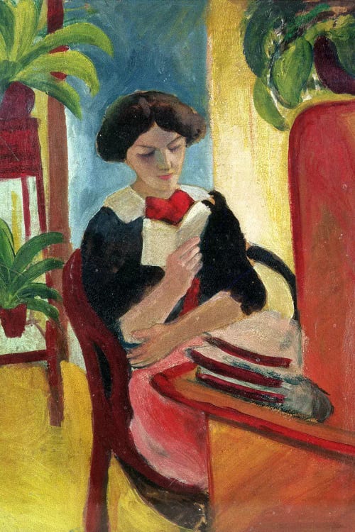 Elizabeth Reading by August Macke wall art