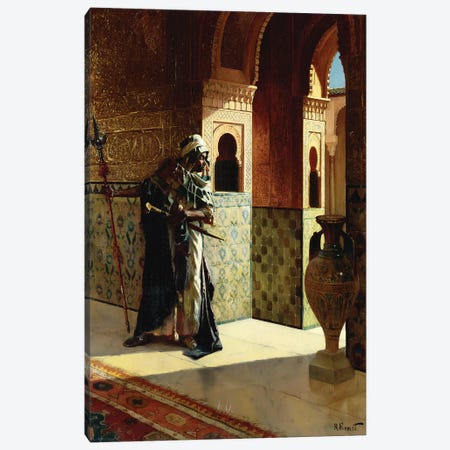 The Moorish Guard, The Alhambra Canvas Print #BMN7771} by Rudolphe Ernst Canvas Wall Art