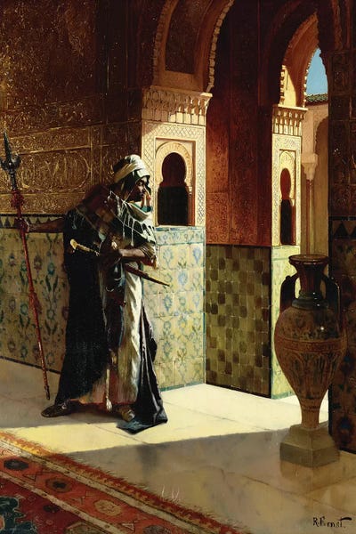Arches: The Moorish Guard, The Alhambra by Rudolphe Ernst