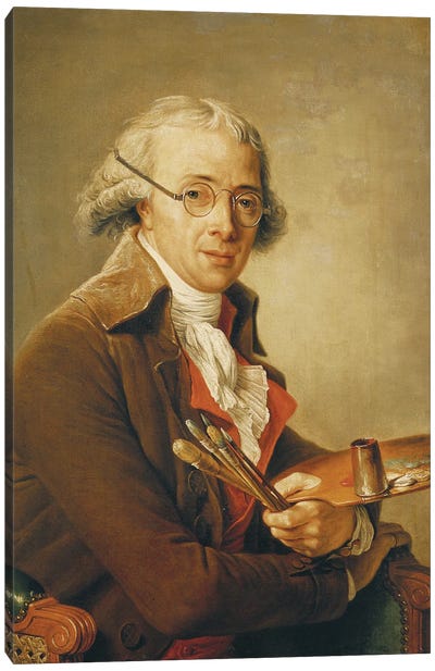 Portrait Of Francois-Andre Vincent (1746-1816) Canvas Art Print
