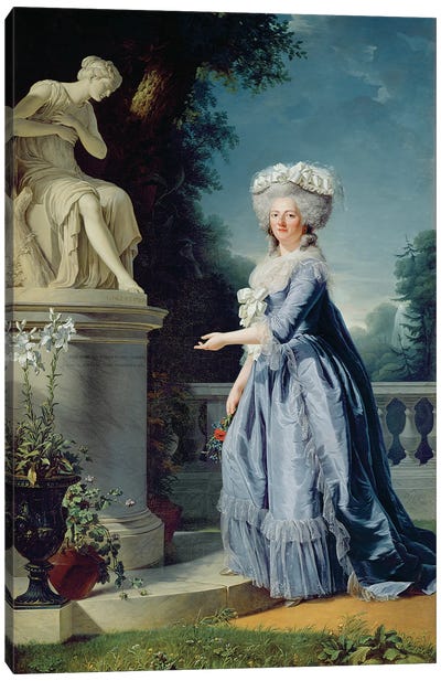 Portrait Of Marie-Louise (1733-99) Victoire De France Canvas Art Print