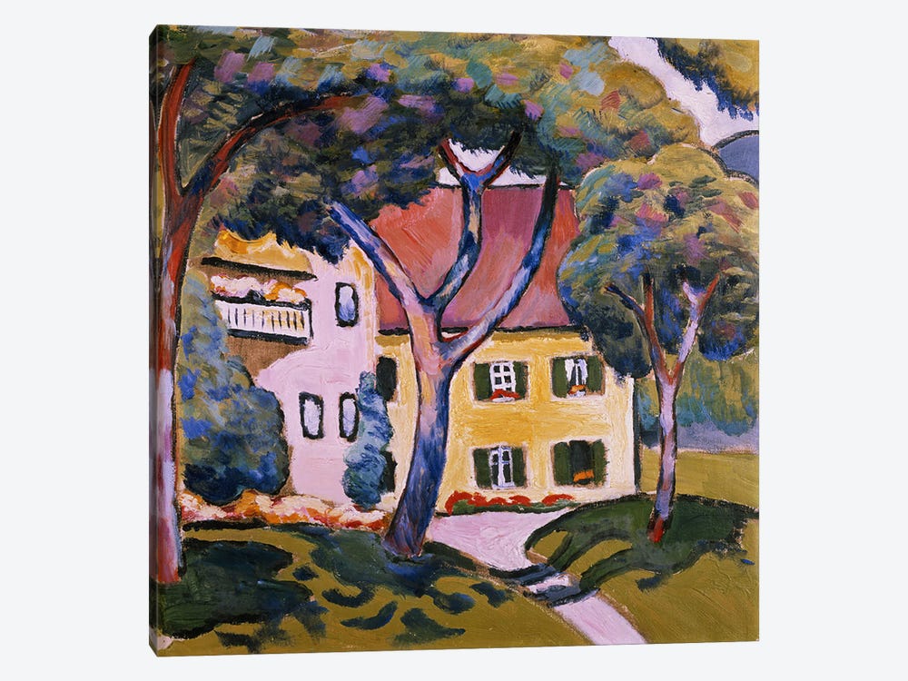 House in a Landscape  by August Macke 1-piece Art Print