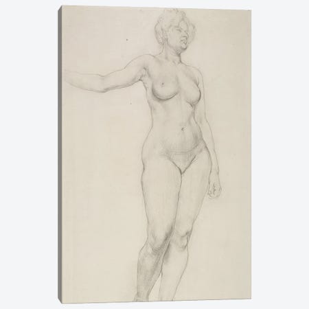 Standing Female Nude, 1914 Canvas Print #BMN7800} by Dora Carrington Canvas Artwork