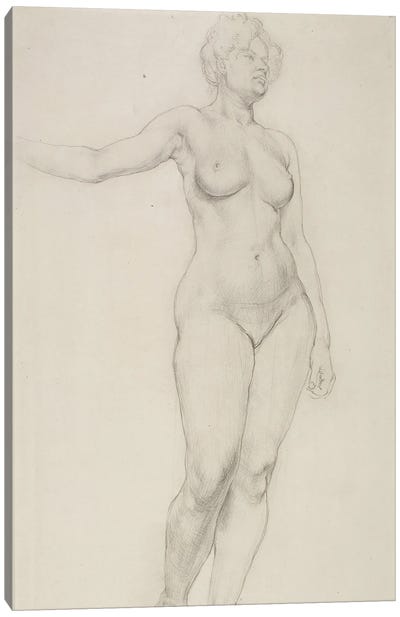 Standing Female Nude, 1914 Canvas Art Print