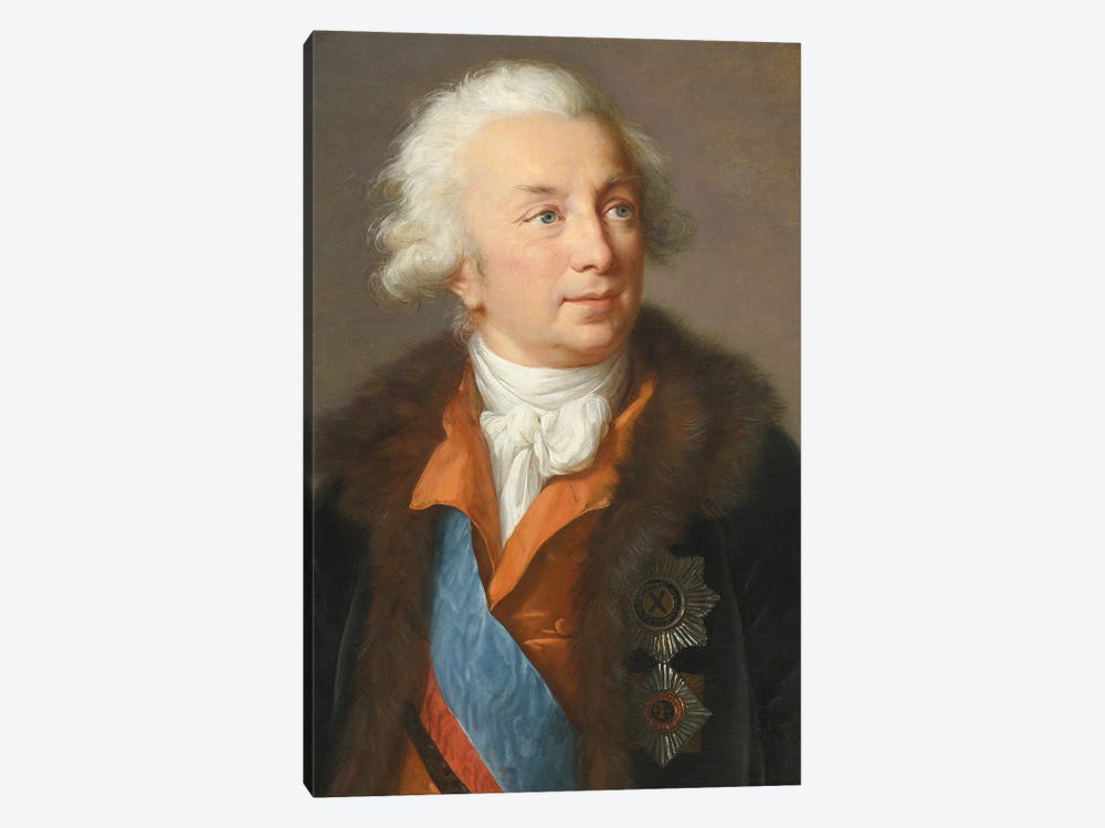 Ivan Ivanovich Shuvalov (1727–1797), c.1795-1797 1-piece Canvas Print