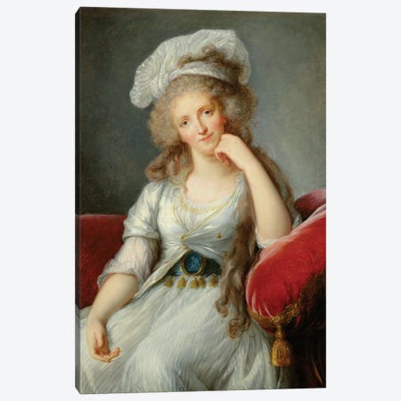 Louise-Marie Adelaide, Duchesse d'Orleans Canvas Print #BMN7845} by Elisabeth Louise Vigee Le Brun Art Print