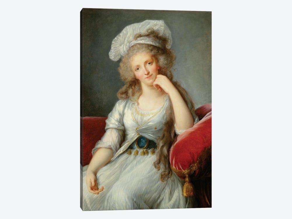 Louise-Marie Adelaide, Duchesse d'Orleans by Elisabeth Louise Vigee Le Brun 1-piece Canvas Art Print