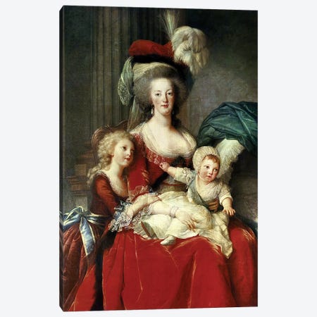 Marie-Antoinette (1755-93) And Her Four Children, 1787 Canvas Print #BMN7848} by Elisabeth Louise Vigee Le Brun Canvas Art