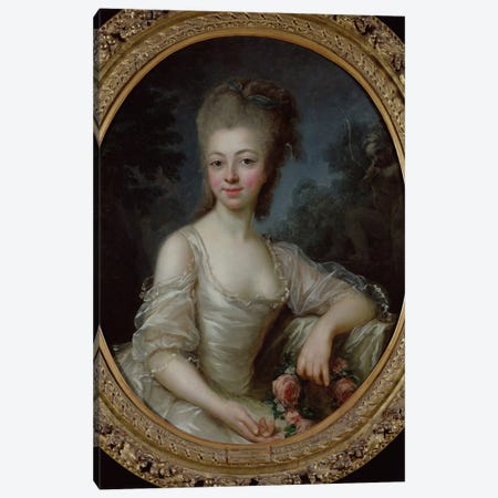 Portrait Of A Young Girl, 1775 Canvas Print #BMN7855} by Elisabeth Louise Vigee Le Brun Canvas Art