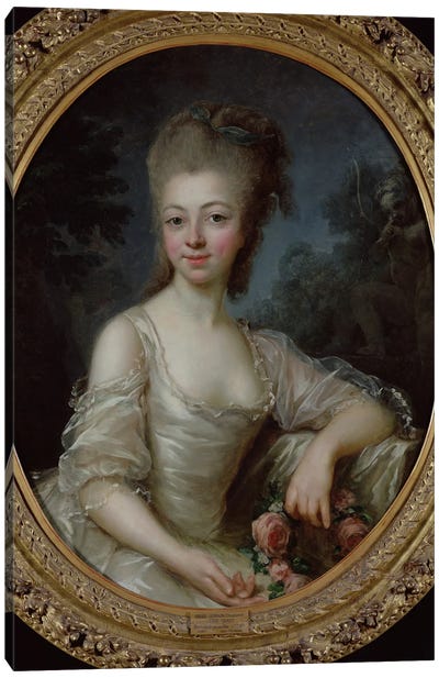 Portrait Of A Young Girl, 1775 Canvas Art Print - Elisabeth Louise Vigee Le Brun