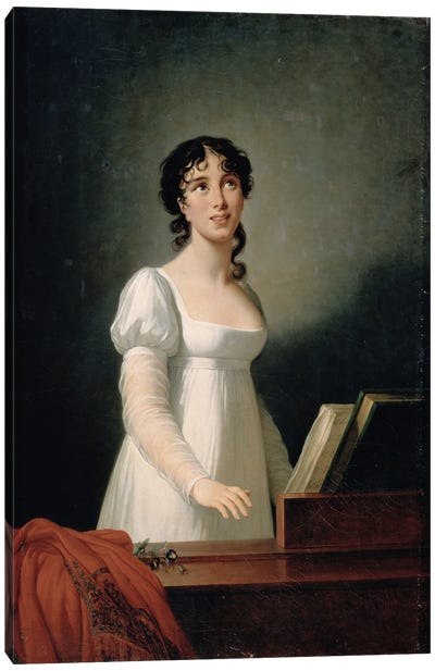 Portrait Of Angelica Catalani (1780-1849) Canvas Art Print - Elisabeth Louise Vigee Le Brun