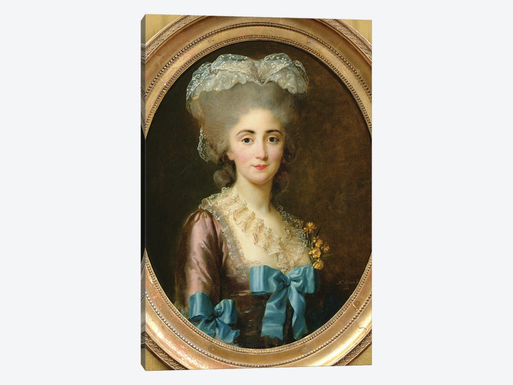 Portrait Of Madame Lesould, 1780 by Elisabeth Louise Vigee Le Brun 1-piece Canvas Wall Art