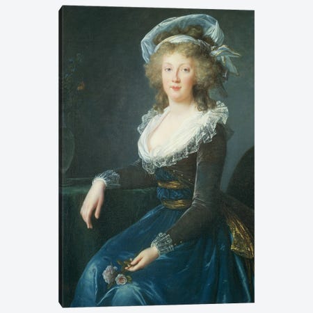 Portrait Of Maria Teresa Of Bourbon-Naples, 1790 Canvas Print #BMN7868} by Elisabeth Louise Vigee Le Brun Canvas Art