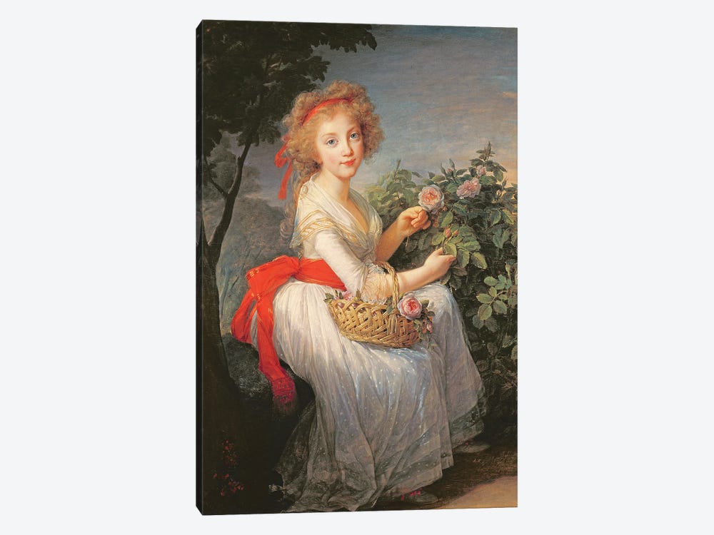 Portrait Of Marie-Christine Of Bourbon-Naples (1779-1849) by Elisabeth Louise Vigee Le Brun 1-piece Canvas Wall Art
