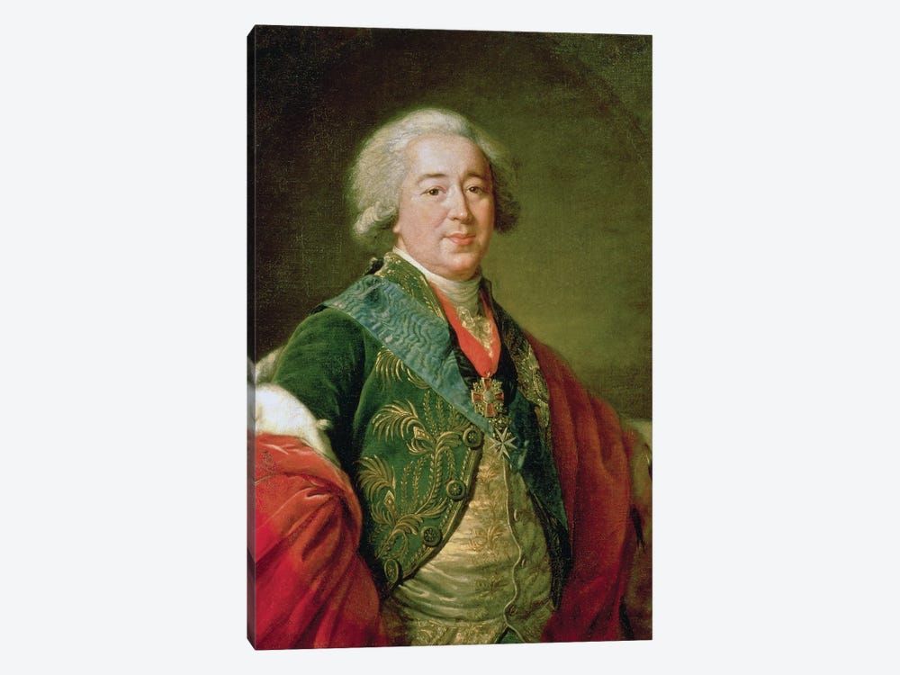 Portrait Of Prince Alexander Borisovich Kurakin (1752-1818), 1797 1-piece Canvas Print