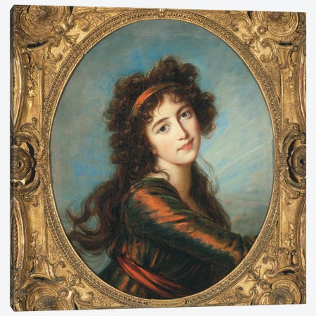 Portrait Of Princess Caroline de Liechtenstein Canvas Print #BMN7874} by Elisabeth Louise Vigee Le Brun Canvas Wall Art