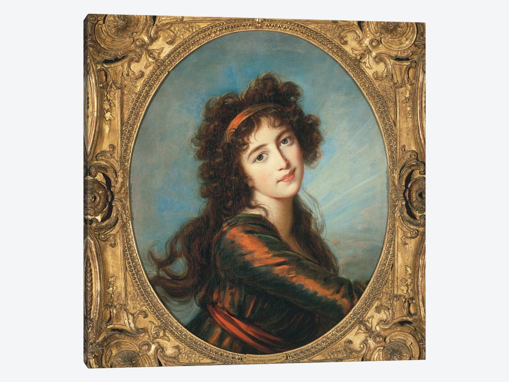 Portrait Of Princess Caroline de Liechtenstein 1-piece Art Print