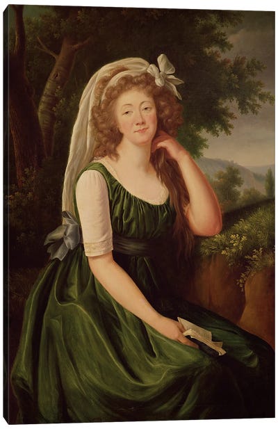 Portrait Of The Countess Du Barry (1743-93) 1789 Canvas Art Print - Elisabeth Louise Vigee Le Brun