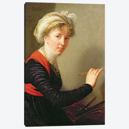 Self Portrait, 1800 Canvas Print #BMN7881} by Elisabeth Louise Vigee Le Brun Canvas Artwork