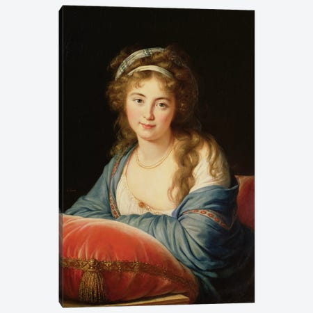 The Countess Catherine Vassilievna Skavronskaia (1761-1869) 1796 Canvas Print #BMN7882} by Elisabeth Louise Vigee Le Brun Canvas Artwork