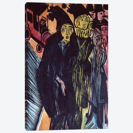 Street Scene  Canvas Print #BMN788} by Ernst Ludwig Kirchner Art Print