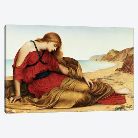 Ariadne In Naxos, 1877 Canvas Print #BMN7893} by Evelyn De Morgan Art Print
