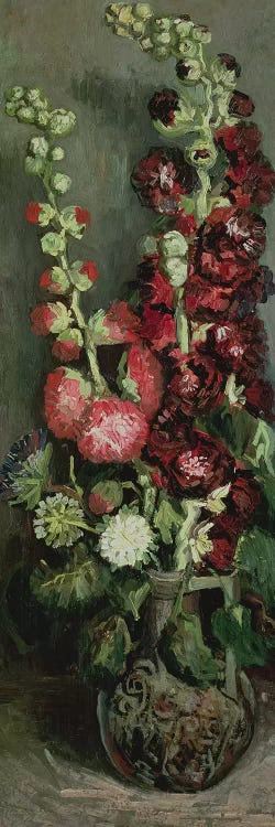 Vase of Hollyhocks, 1886 