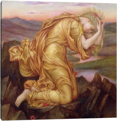 Demeter Mourning For Persephone, 1906 Canvas Art Print