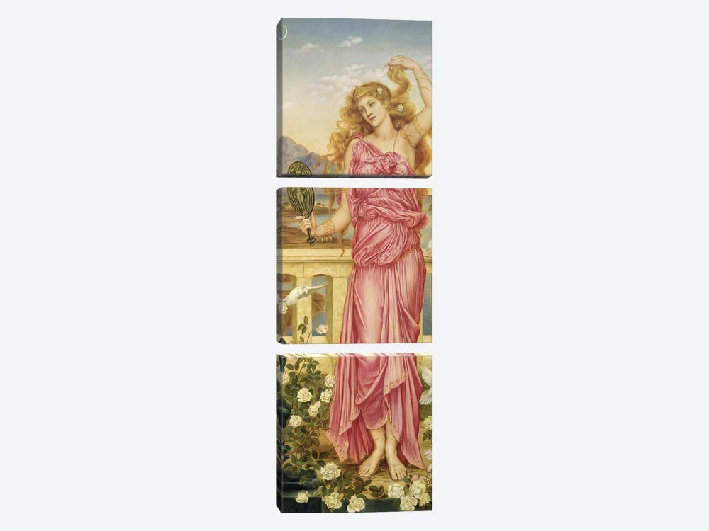 Helen Of Troy, 1898 by Evelyn De Morgan 3-piece Canvas Artwork