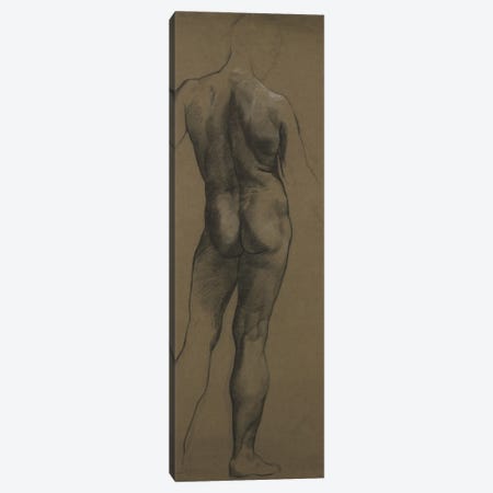 Male Nude Study Canvas Print #BMN7907} by Evelyn De Morgan Canvas Artwork