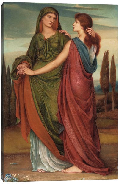 Naomi And Ruth, 1887 Canvas Art Print