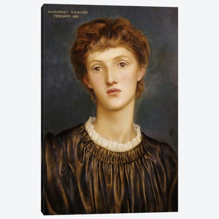 Portrait Of Margaret Rawlins, 1883 Canvas Print #BMN7912} by Evelyn De Morgan Canvas Art