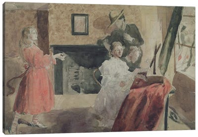 Portrait Group, 1897-98 Canvas Art Print - Gwen John