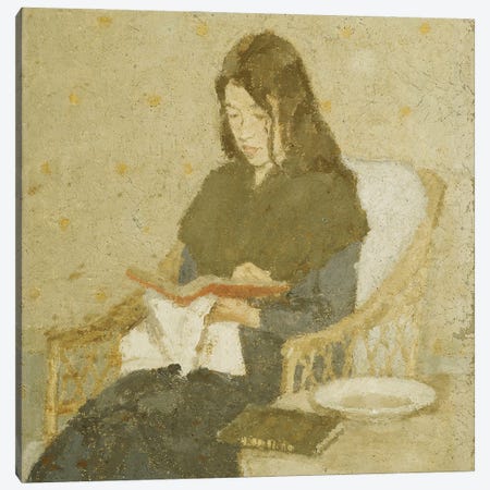 The Seated Woman, 1919-1926 Canvas Print #BMN7958} by Gwen John Canvas Wall Art