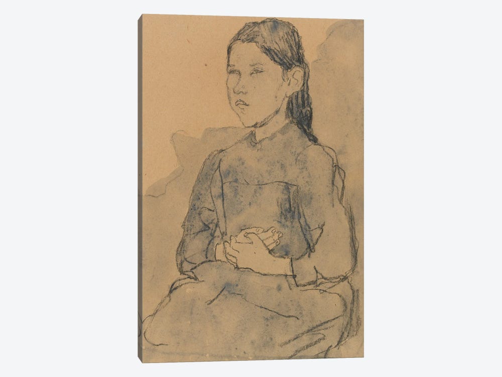 Young Girl: Marie Hamonet, c.1918 by Gwen John 1-piece Canvas Art Print