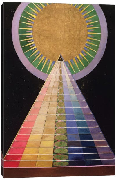 Untitled No. 1 From A Series Of Altar Paintings, 1915 Canvas Art Print - Hilma af Klint