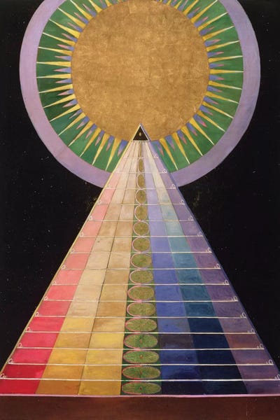 Pyramids: Untitled No. 1 From A Series Of Altar Paintings, 1915 by Hilma af Klint