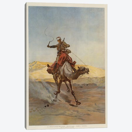 A Despatch-Bearer Egyptian Camel Corps Canvas Print #BMN7968} by Lady Butler Canvas Print