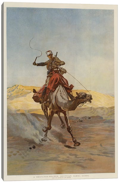 A Despatch-Bearer Egyptian Camel Corps Canvas Art Print
