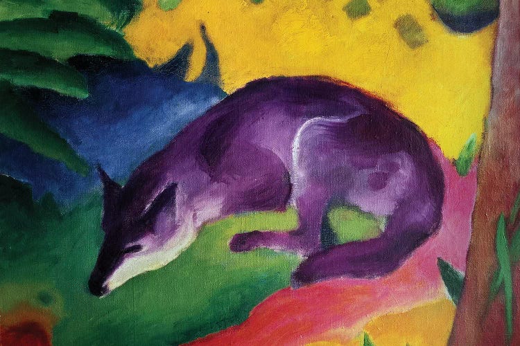Blue Fox, 1911  by Franz Marc wall art