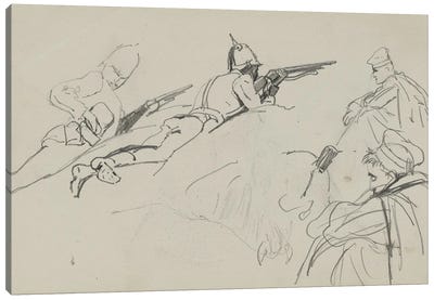 Possible Study For 'Dawn Of Waterloo', 1893 Canvas Art Print
