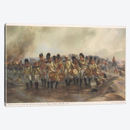 Steady The Drums And Fifes, 1811 Canvas Print #BMN7980} by Lady Butler Canvas Print