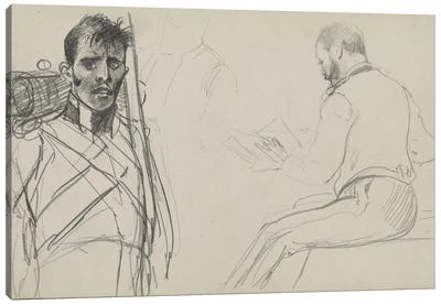 Study For 'Dawn Of Waterloo', 1893 I Canvas Art Print