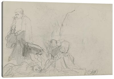 Study For 'Dawn Of Waterloo', 1893 II Canvas Art Print