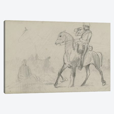 Study For 'Dawn Of Waterloo', 1893 III Canvas Print #BMN7983} by Lady Butler Canvas Print