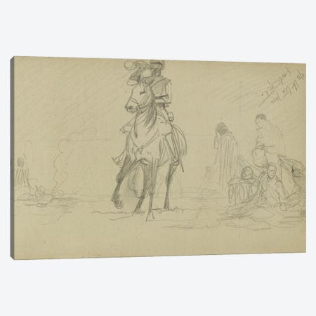 Study For 'Dawn Of Waterloo', 1893 IV Canvas Print #BMN7984} by Lady Butler Canvas Art