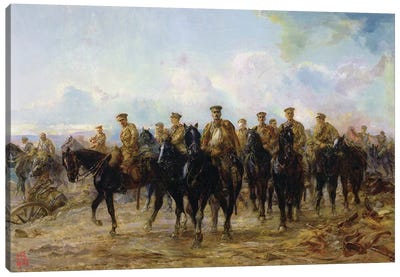 The Retreat From Mons, 1927 Canvas Art Print - Military Art