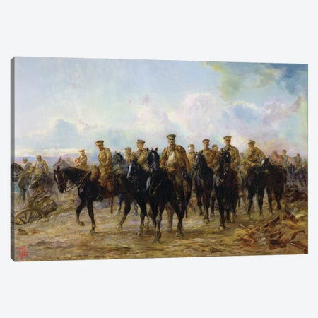 The Retreat From Mons, 1927 Canvas Print #BMN7990} by Lady Butler Canvas Artwork